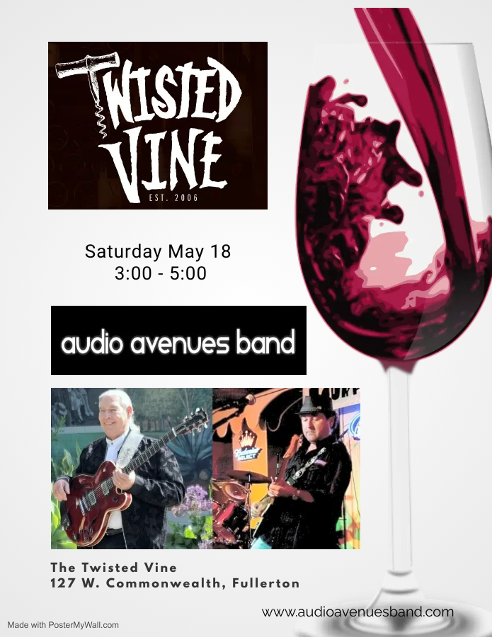 AAB At The Twisted Vine Saturday 3:00 - 5:00